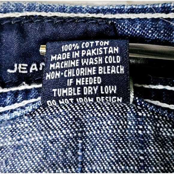 Focus Denim Jeans Mens 32x32 Vintage Y2K Great Distressed Lines EUC *READ* - Picture 11 of 13